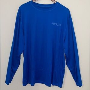 Hang Ten Men's Vibrant Blue Long Sleeve Tee